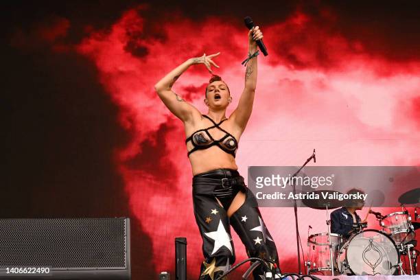 Tove Lo performs onstage during 2022 Governors Ball Music Festival - Day 2 at Citi Field on June 11, 2022 in New York City.