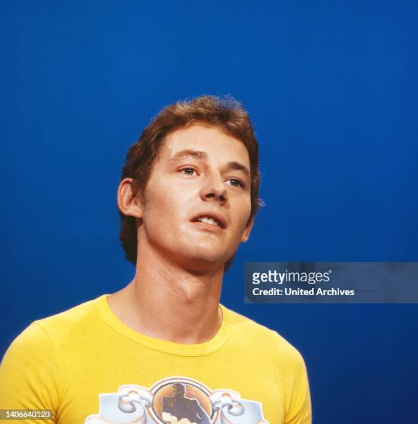 Wolfgang Ambros, bekannter Rock, Austropop Sänger und Liedermacher aus Österreich, Portrait circa 1975.