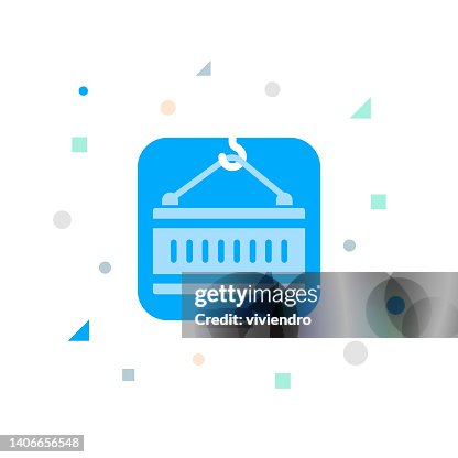 Container Flat Icon Container Flat Icon