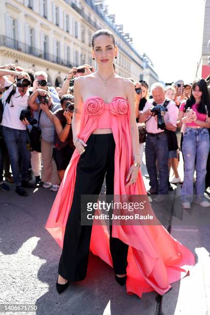 Chiara Ferragni attends the Schiaparelli Couture Fall Winter 2022 2023 show as part of Paris Fashion Week on July 04, 2022 in Paris, France.