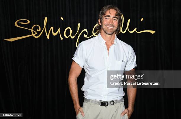 Lee Pace attends the Schiaparelli Haute Couture Fall Winter 2022 2023 show as part of Paris Fashion Week on July 04, 2022 in Paris, France.