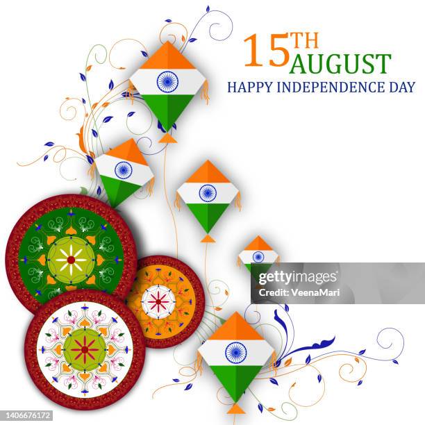 india independence day - independence day india stock illustrations