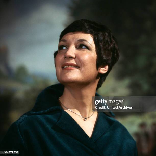 Edda Moser, berühmte deutsche Opernsängerin, Sopranistin, Portrait 1979.