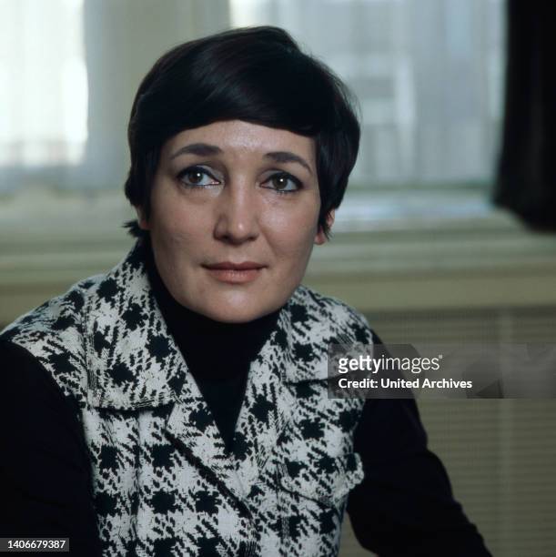 Edda Moser, berühmte deutsche Opernsängerin, Sopranistin, Portrait 1979.