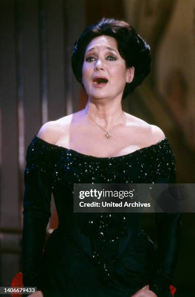 Edda Moser, berühmte deutsche Opernsängerin, Sopranistin, Portrait 1994.