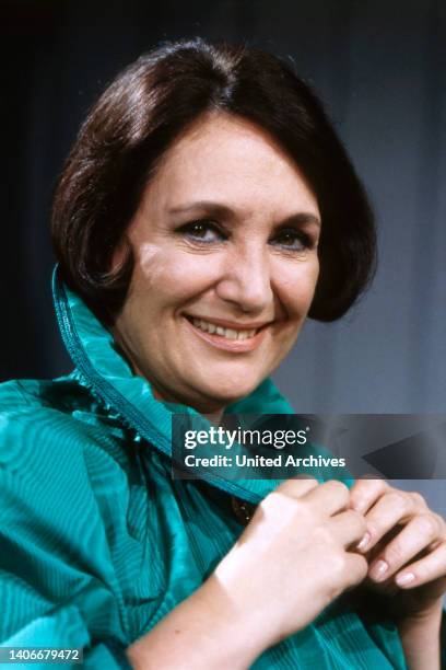 Edda Moser, berühmte deutsche Opernsängerin, Sopranistin, Portrait 1992.