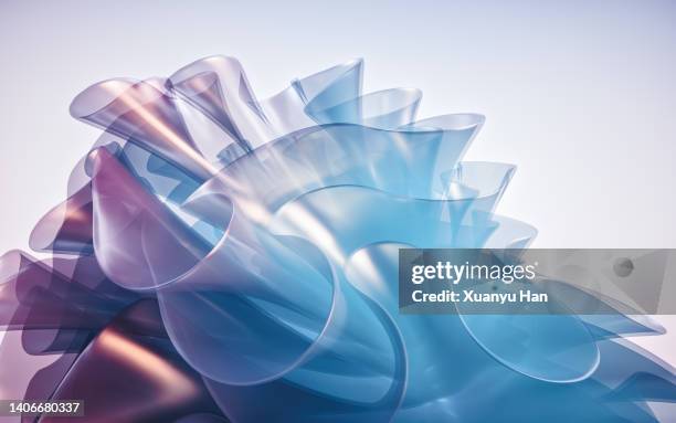 3d wave pattern background - sheer fabric 個照片及圖片檔