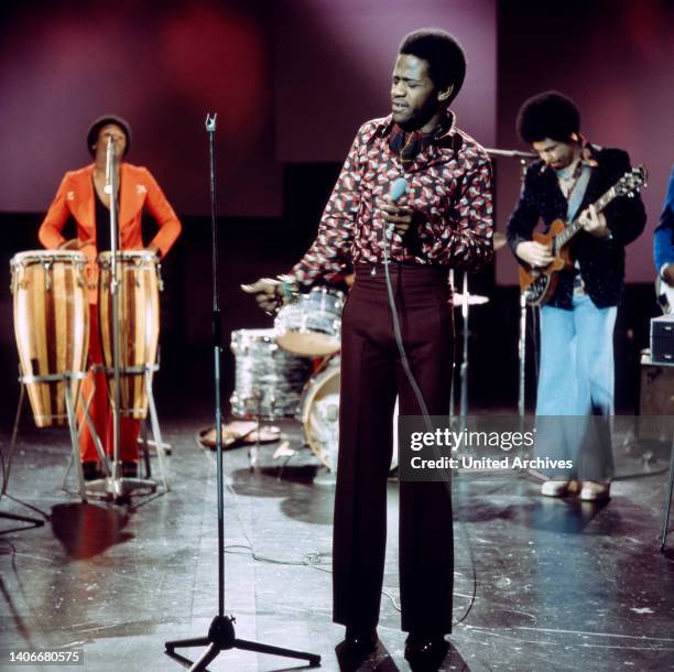 Al Green, amerikanischer Soul, Rythm and Blues Sänger, bei einem Auftritt circa 1973.