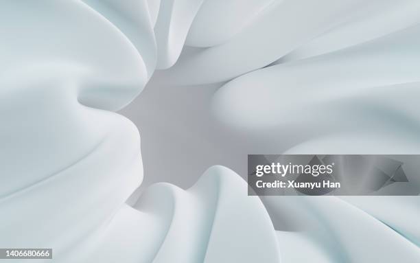 three-dimensional abstract design background - white morph photos et images de collection