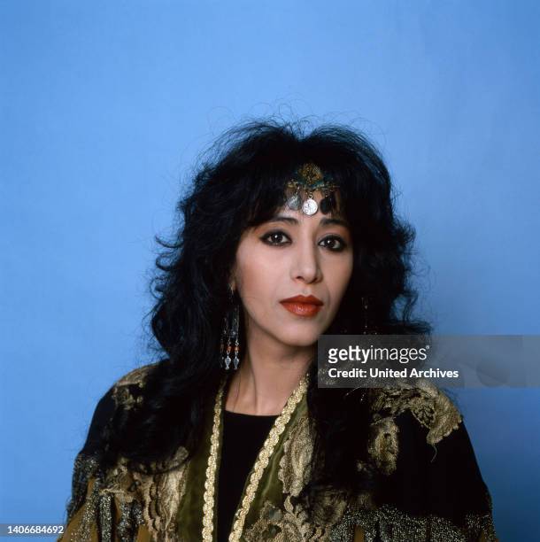 Ofra Haza, israelische Sängerin, Portrait, 1989.