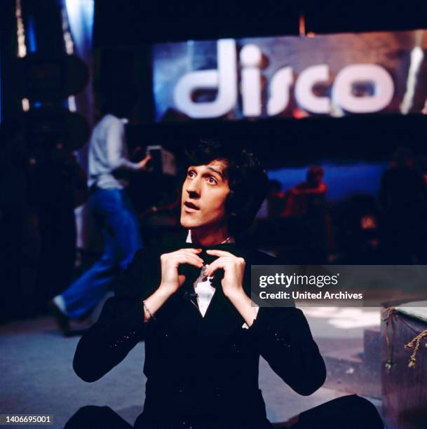 Disco ZDF Musiksendung, Moderator Ilja Richter, 1977.