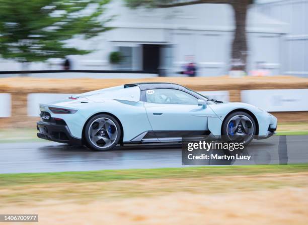 The Maserati MC20 Cielo seen at Goodwood Festival of Speed 2022 on June 23rd in Chichester, England. The annual automotive event is hosted by Lord...