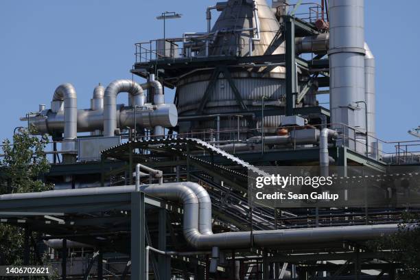 The Klingenberg natural gas-powered thermal power station stands on July 04, 2022 in Berlin, Germany. Germany still receives a large portion of its...