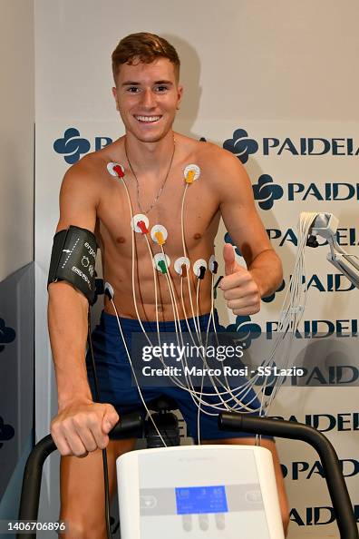 Toma Basic Toma Basic poses during the SS Lazio medical test on July 04, 2022 in ...
