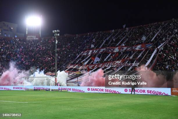 General view of Tomas Adolfo Duco Stadium before a match between Huracan and River Plate as part of Liga Profesional at Tomas Adolfo Duco Stadium on...