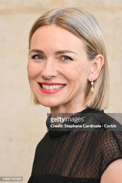 Naomi Watts attends the Christian Dior Haute Couture Fall Winter 2022 2023 show as part of Paris Fashion Week on July 04, 2022 in Paris, France.