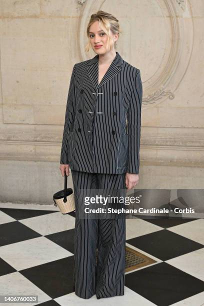 Nadia Tereszkiewicz attends the Christian Dior Haute Couture Fall Winter 2022 2023 show as part of Paris Fashion Week on July 04, 2022 in Paris,...