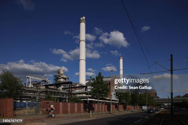 The Klingenberg natural gas-powered thermal power station stands on July 04, 2022 in Berlin, Germany. Germany still receives a large portion of its...