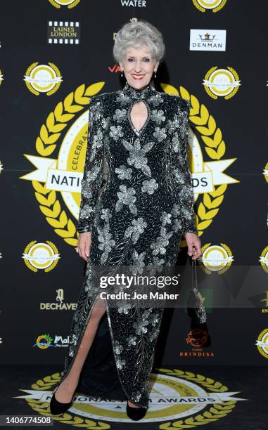 Anita Dobson attends the National Film Awards 2022 at Porchester Hall on July 04, 2022 in London, England.