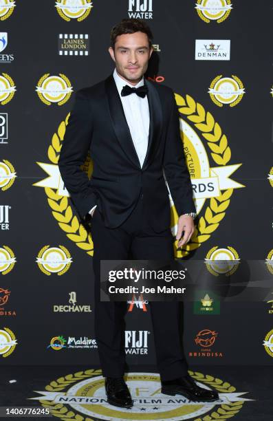 Ed Westwick attends the National Film Awards 2022 at Porchester Hall on July 04, 2022 in London, England.