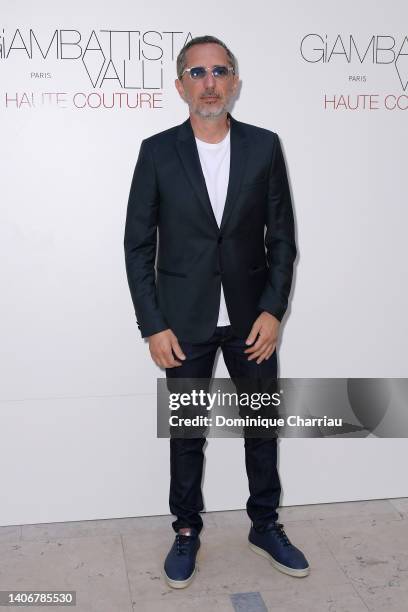 Gad Elmaleh attends the Giambattista Valli Haute Couture Fall Winter 2022 2023 show as part of Paris Fashion Week on July 04, 2022 in Paris, France.