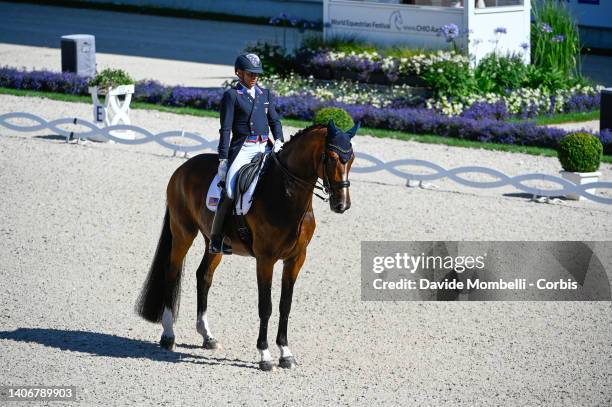 Steffen Peters from United States of America, rides Suppenkasper during Dressage Rolex Grand Prix, World Equestrian Festival Rolex CHIO Aachen on...