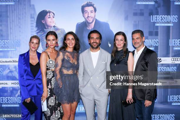 Anika Decker,Peri Baumeister, Lucie Heinze, Elyas M’Barek, Alexandra Maria Lara and Rick Kavanian attend the premiere of the new Constantin Film...