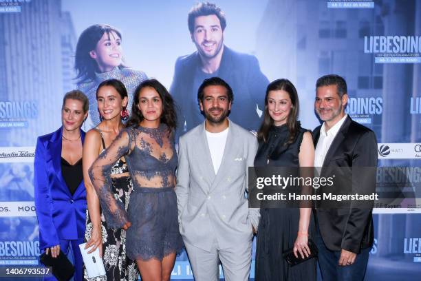 Anika Decker,Peri Baumeister, Lucie Heinze, Elyas M’Barek, Alexandra Maria Lara and Rick Kavanian attend the premiere of the new Constantin Film...