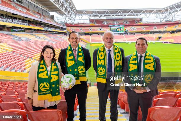 Sarah Walsh – Football Australia, Head of Women’s Football,Jade North - ex-Socceroo, Graham Arnold – Socceroos Head Coach and James Johnson –...