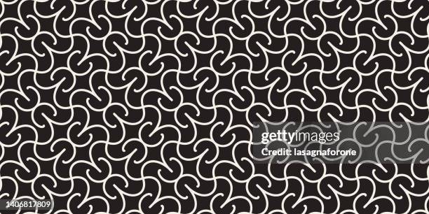 seamless geometric vector pattern - intersecting arrows stock illustrations