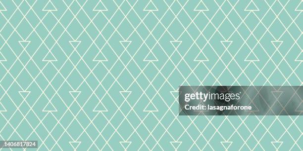 seamless geometric vector pattern - interlocking circles stock illustrations