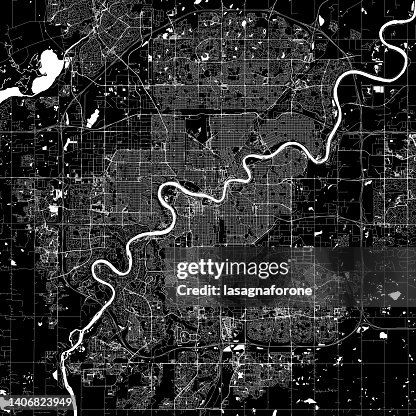 Edmonton, Alberta, Canada Vector Map Edmonton, Alberta, Canada Vector Map