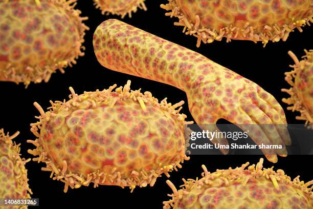 virus transmitting - deformed hand stock pictures, royalty-free photos & images