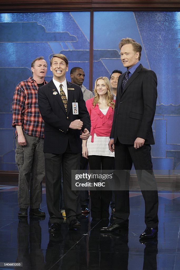 Jack Mcbrayer Late Night With Conan O'brien Jack McBrayer as Kenneth 'The Page' Parcell, Host Conan O'Brien... News