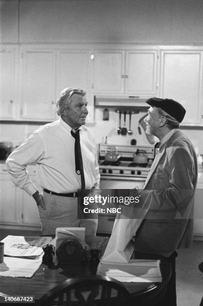 The Brothers" Episode 8 -- Pictured: Andy Griffith as Benjamin Matlock, Don Knotts as Les Calhoun -- Photo by: Paul Drinkwater/NBCU Photo Bank