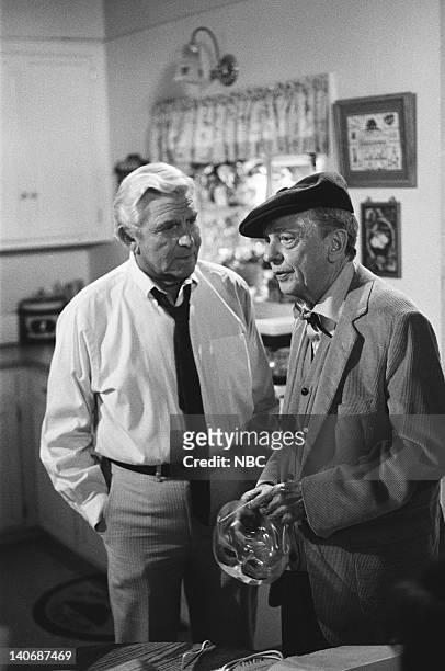 The Brothers" Episode 8 -- Pictured: Andy Griffith as Benjamin Matlock, Don Knotts as Les Calhoun -- Photo by: Paul Drinkwater/NBCU Photo Bank