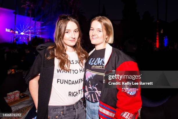 Kaitlyn Dever and Mady Dever attend Cinespia's screening of 'Ferris Bueller's Day Off' held at Hollywood Forever on July 04, 2022 in Hollywood,...