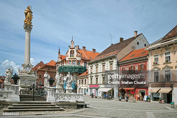 maribor central place - maribor slovenia stock pictures, royalty-free photos & images