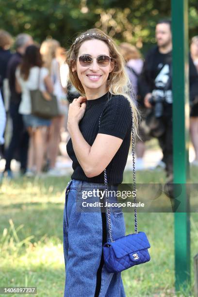 Alexandra Golovanoff attends the Chanel Couture Fall Winter 2022 2023 show as part of Paris Fashion Week on July 05, 2022 in Paris, France.