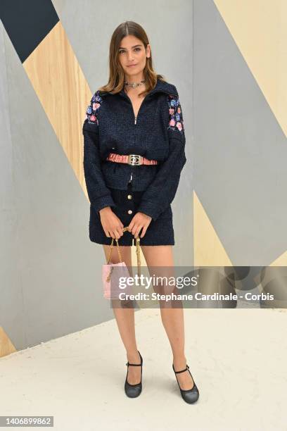 Alma Jodorowsky attends the Chanel Haute Couture Fall Winter 2022 2023 show as part of Paris Fashion Week on July 05, 2022 in Paris, France.