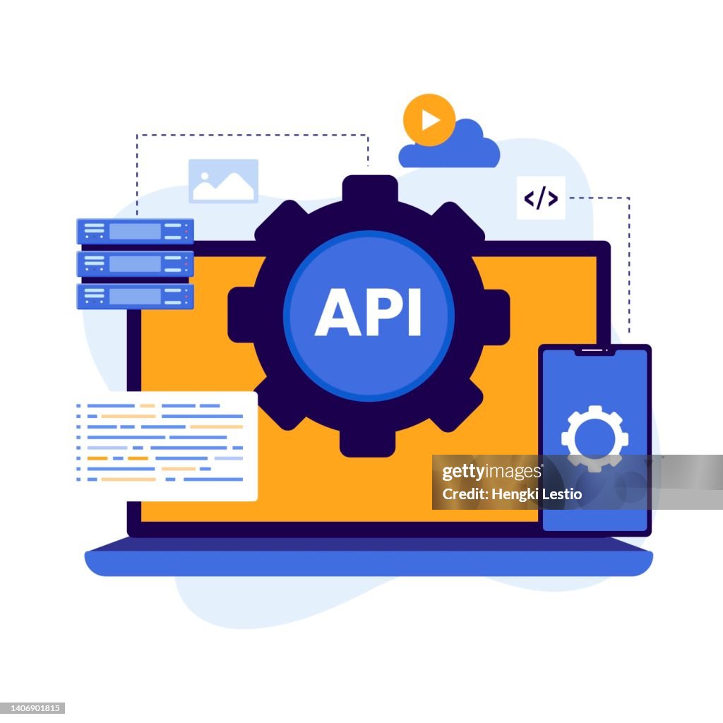 Application Programming Interface Illustration Concept High-Res Vector ...