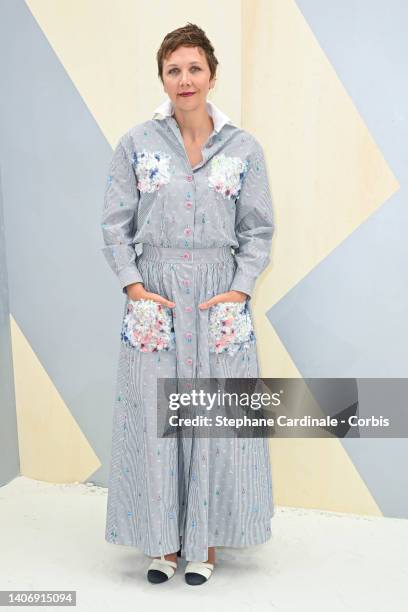 Maggie Gyllenhaa attends the Chanel Haute Couture Fall Winter 2022 2023 show as part of Paris Fashion Week on July 05, 2022 in Paris, France.