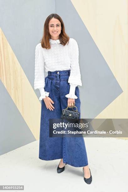 Anne Berest attends the Chanel Haute Couture Fall Winter 2022 2023 show as part of Paris Fashion Week on July 05, 2022 in Paris, France.