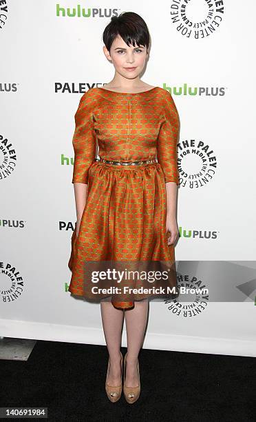 Actress Ginnifer Goodwin attends The Paley Center For Media's PaleyFest 2012 Honoring "Once Upon A Time" at the Saban Theatre on March 4, 2012 in...