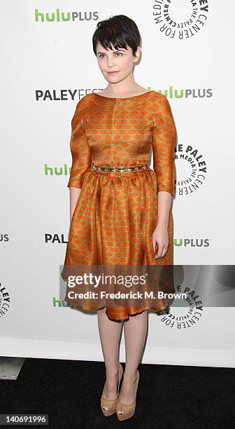 Actress Ginnifer Goodwin attends The Paley Center For Media's PaleyFest 2012 Honoring "Once Upon A Time" at the Saban Theatre on March 4, 2012 in...