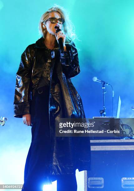Sky Ferreira performs at the 50th Roskilde Festival on June 30, 2022 in Roskilde, Denmark. .