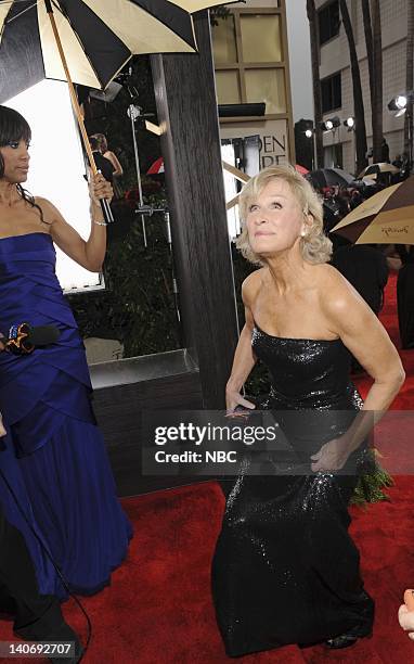 67th ANNUAL GOLDEN GLOBE AWARDS -- Pictured: Glenn Close arrives at the 67th Annual Golden Globe Awards held at the Beverly Hilton Hotel on January...