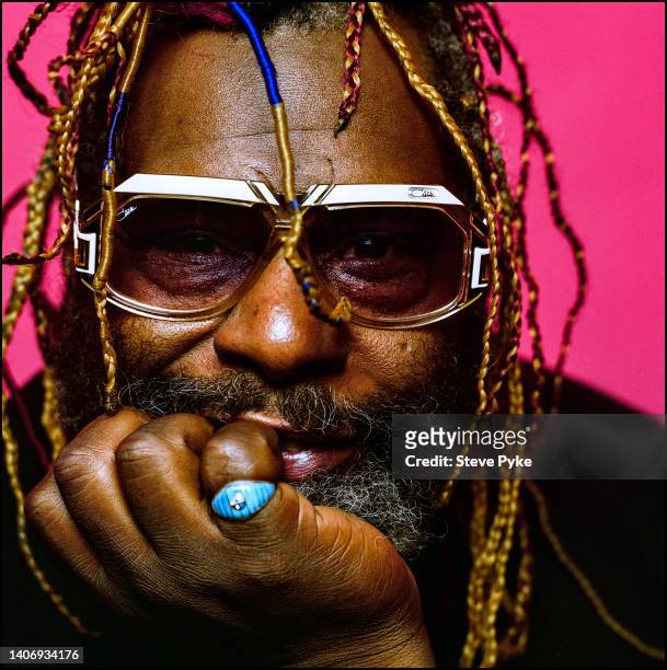 American singer songwriter and producer George Clinton, London, 15th July 1995.