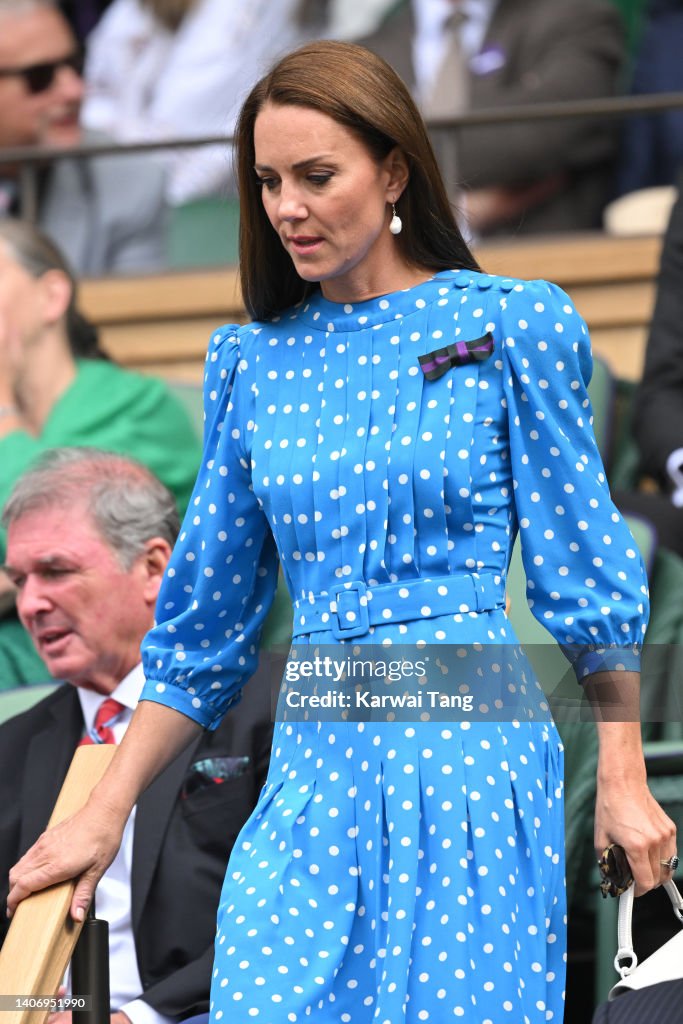 Celebrity Sightings At Wimbledon 2022 - Day 9