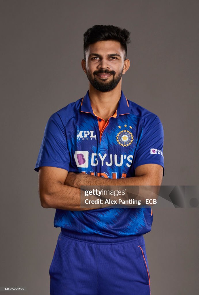 Cricketr Rituraj Ruturaj Gaikwad of India poses during a portrait session at The Rose ...